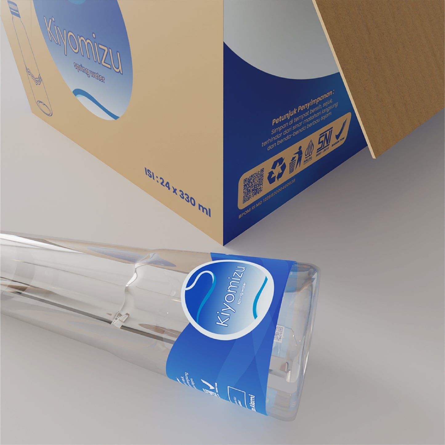Kiyomizu Spring Water 660ML - Air Mineral 1 dus isi 24 botol