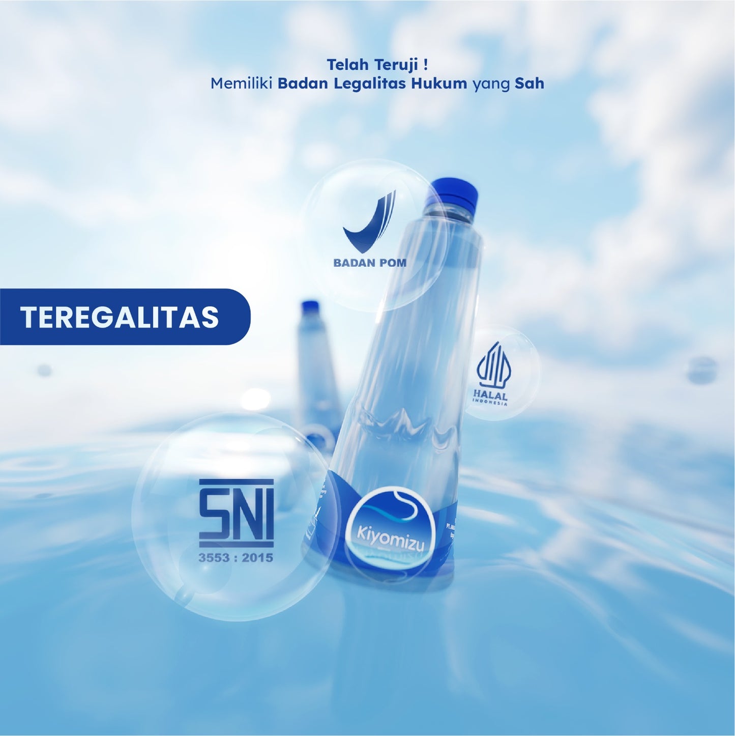 Kiyomizu Spring Water 660ML - Air Mineral 1 dus isi 24 botol