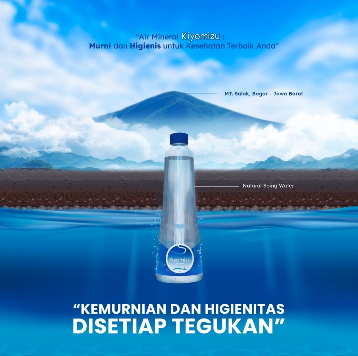 Kiyomizu Spring Water 660ML - Air Mineral 1 dus isi 24 botol